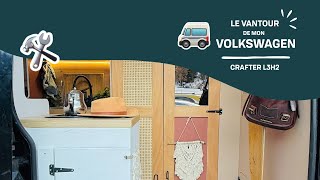 Vantour de mon fourgon aménagé : 100% amovible avec un lit qui monte au plafond