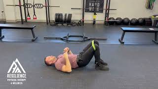 Banded Glute Bridge Clamshell