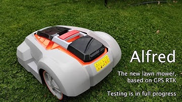 Tests with the new GPS RTK lawn mower - Alfred