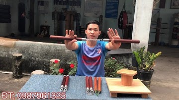 4 Mẫu Côn Nhị Khúc Gỗ Cẩm Lai| Toankungfu