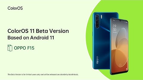 OPPO F15 COLOR OS 11 UPDATE