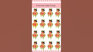 Emoji Challenge: Find The Odd One Out  #shorts#emojiquiz #spotoddoneout#findthedifference#quiz