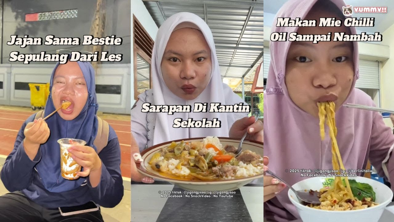 Sarapan & Jajan Seru Di Sekolah Dan Jajan Sambil Nongkrong Bareng Bestie Tiktoker Ibeng