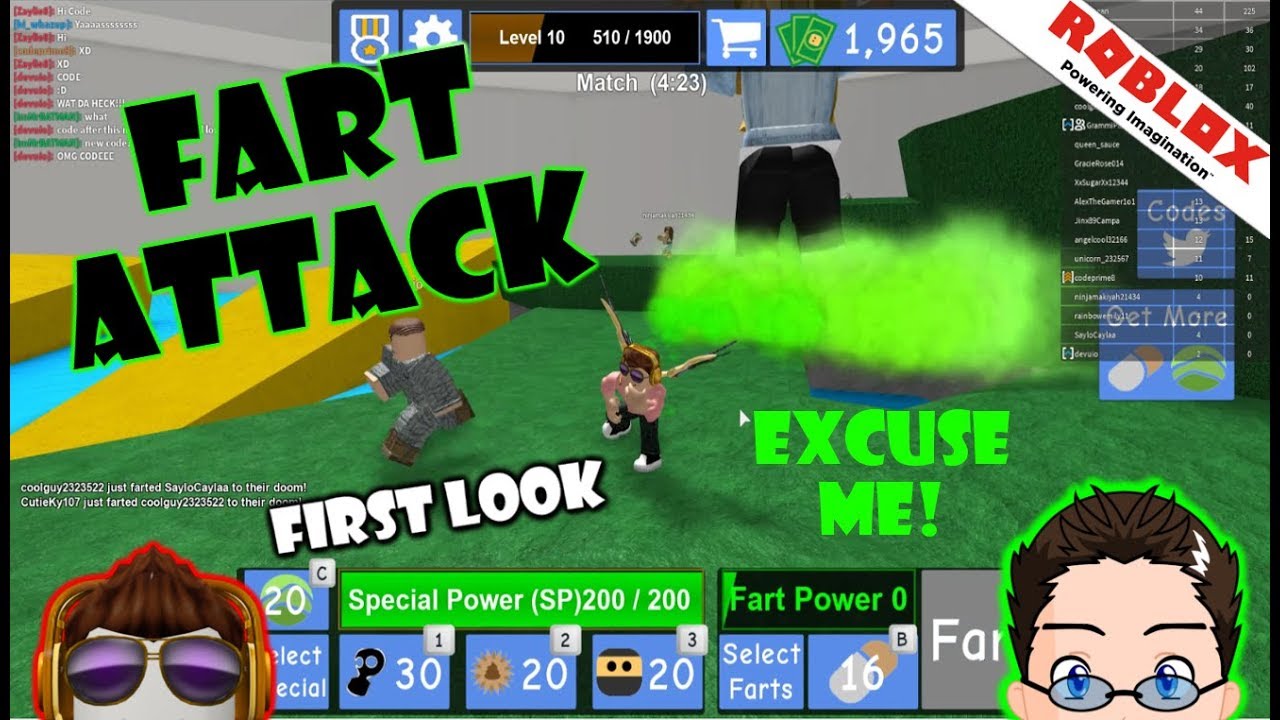 Roblox Fart Attack First Look - uh were doomed crazy roblox