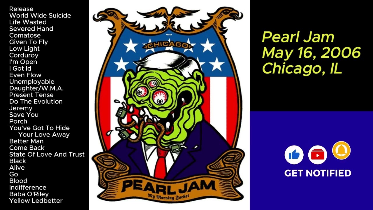 Pearl Jam May 16, 2006 Chicago Illinois Full Show LIVE Music Concert Set Alternative United Center