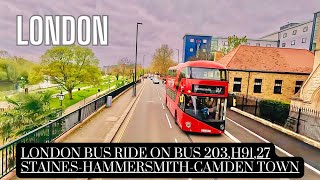 Exploring London's Neighborhoods: Staines to Camden by Bus