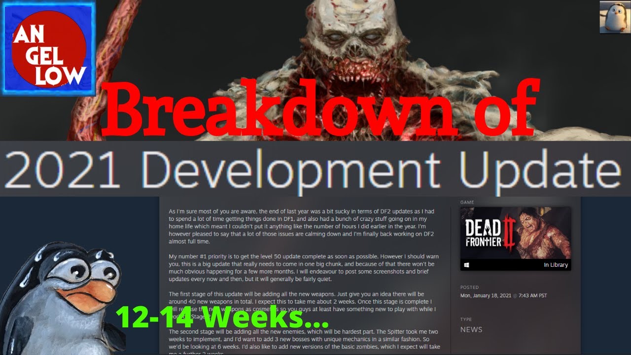Breakdown of DF2 2021 Development Update!  Looks like we will see Lv50 in 12-14 Weeks... May?