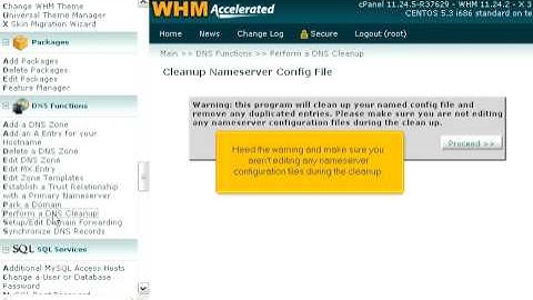 How to perform a DNS cleanup in WHM