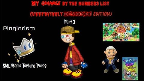 My Carnage By The Numbers List (Unnervingly Demonic Edition) Part 3 (READ DESCRIPTION)