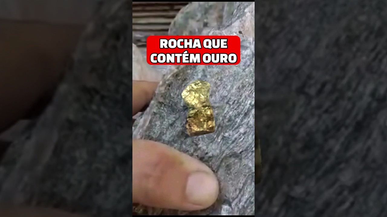ROCHA QUE CONTÉM OURO E VOCÊ NÃO SABIA #pedras #ouro #pedraspreciosas #rochas #gold