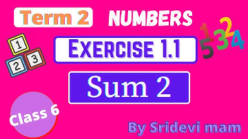6th maths tamil Term 2 Chapter 1 ( Numbers ) exercise 1.1 sum 2 TN samacheer class 6 maths ex 1.1
