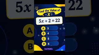 Solve For x! | Easy Linear Equation Challenge 🔥 #maths #algebra