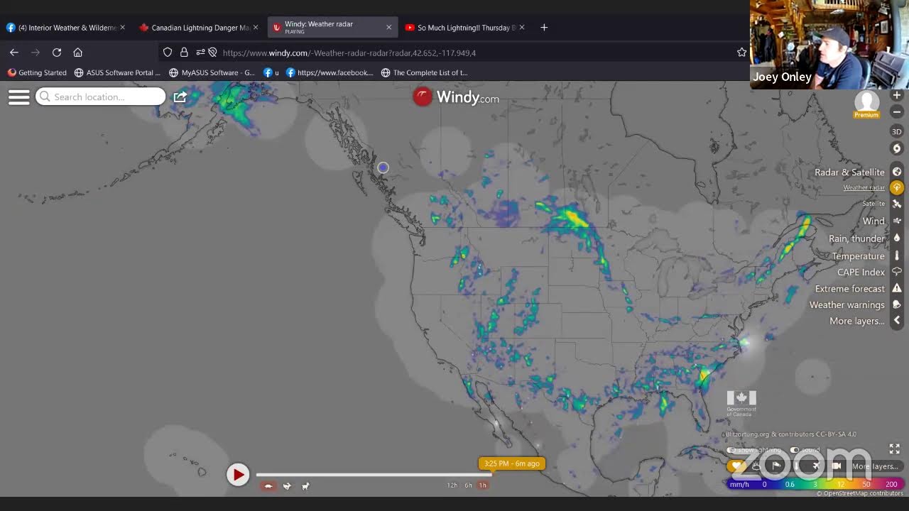 So Much Lightning!! Thursday BC Storm Watching!! Fire Threat Through the Roof Today!!