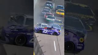 Big crash at Talladega #nascar #crash