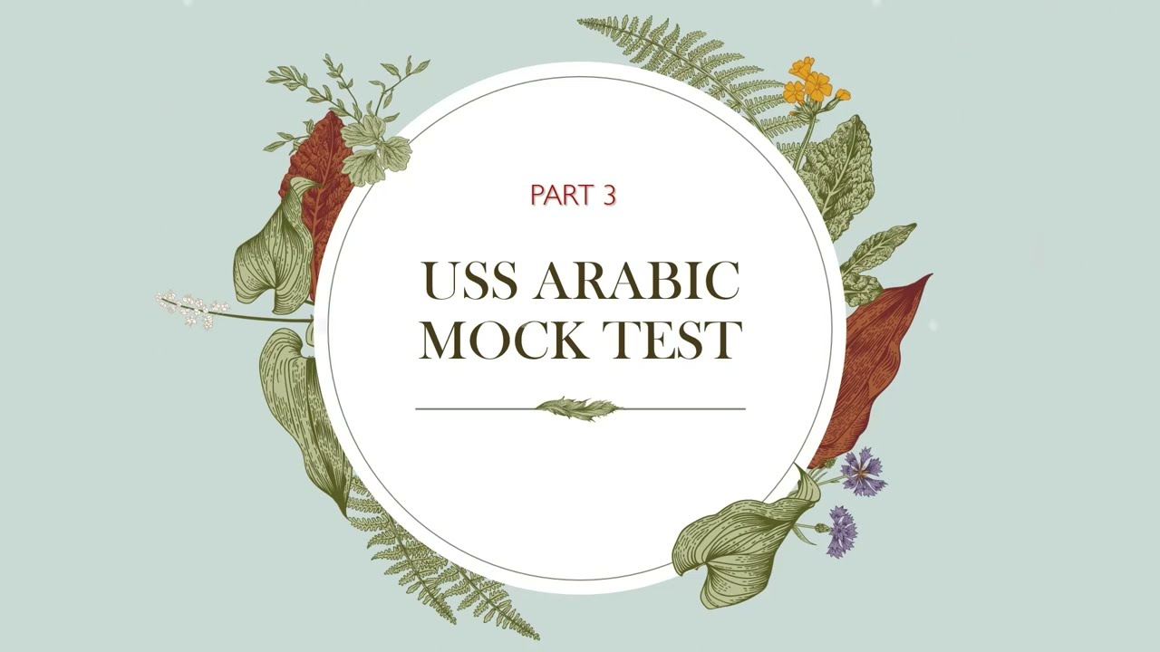 USS ARABIC MOCK TEST PART 3