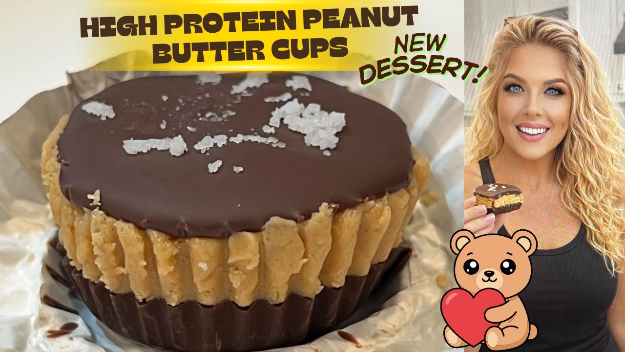 Healthy Protein Peanut Butter Cups (5 Ingredients!) | No Bake Weight Watchers Dessert