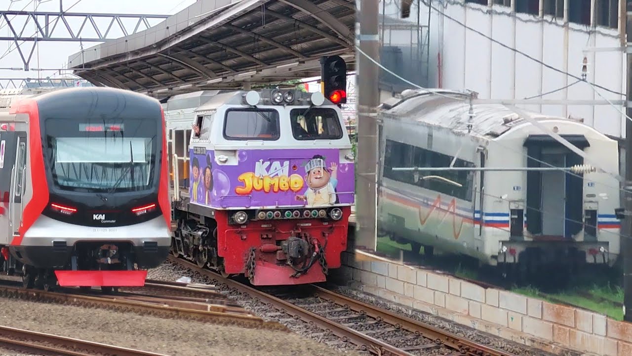 Kumpulan Kereta Api KRL di Stasiun JAKARTA !! Ada Lokomotif Livery Spesial, Kereta Gendut, KRL China