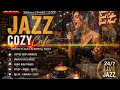 LIVE 🔴 Smooth Jazz Cafe 🎷 Relaxing Background Music for Work & Chill