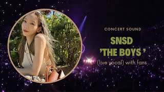 snsd ‘the boys’ concert sound (live vocal) with fans