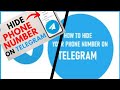 How to hide phone number on Telegram