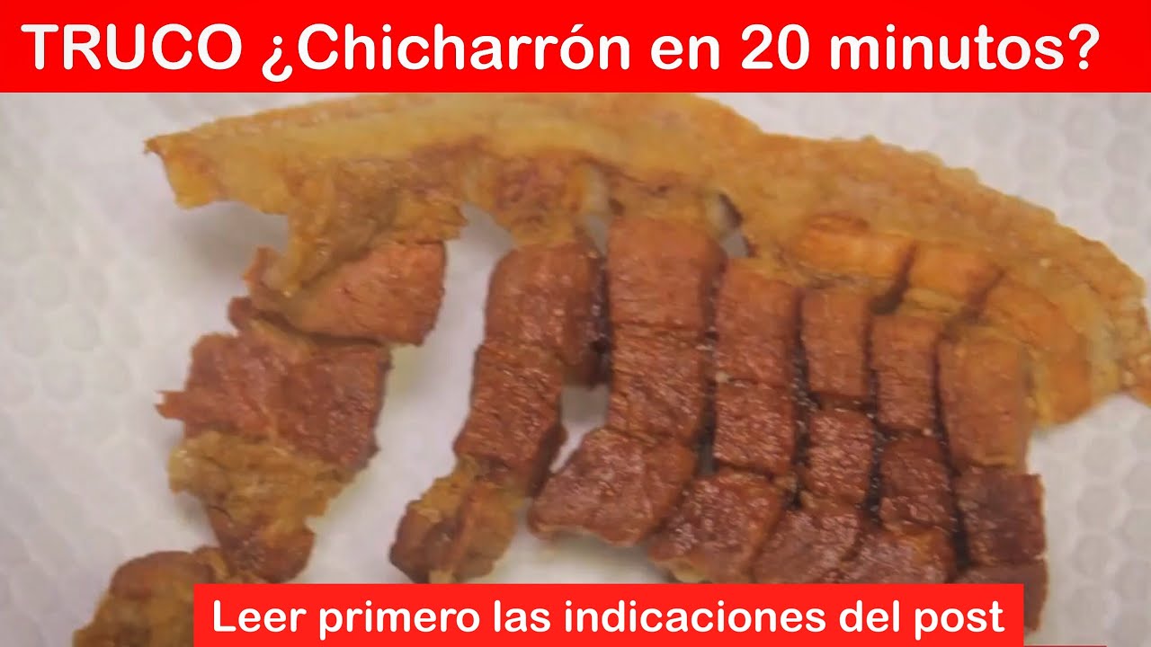 Cómo se hacen los chicharrones