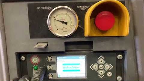 Atlas Copco Vessel Pressure to low to Load