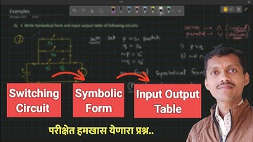 Symbolic form and switching table of switching circuit example