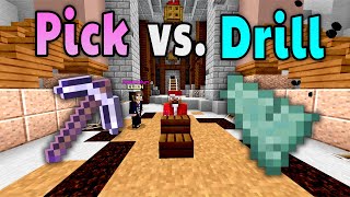 Hypixel Skyblock Experiments - Titanium Pickaxe vs. Mithril Drill | Cost Worth It (Dwarven Mines)