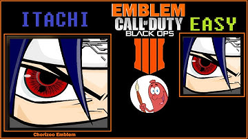 BO4 EMBLEM ITACHI UCHIWA SHARIGAN TUTO easy / CALL OF DUTY BLAKC OPS 4 SANGOKU