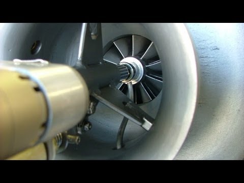 GR-7 Experimental Turbo Jet Engine - Electric Starter Test