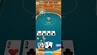 I won a poker game with flush card (Club cards) |Kojigamingtv screenshot 2