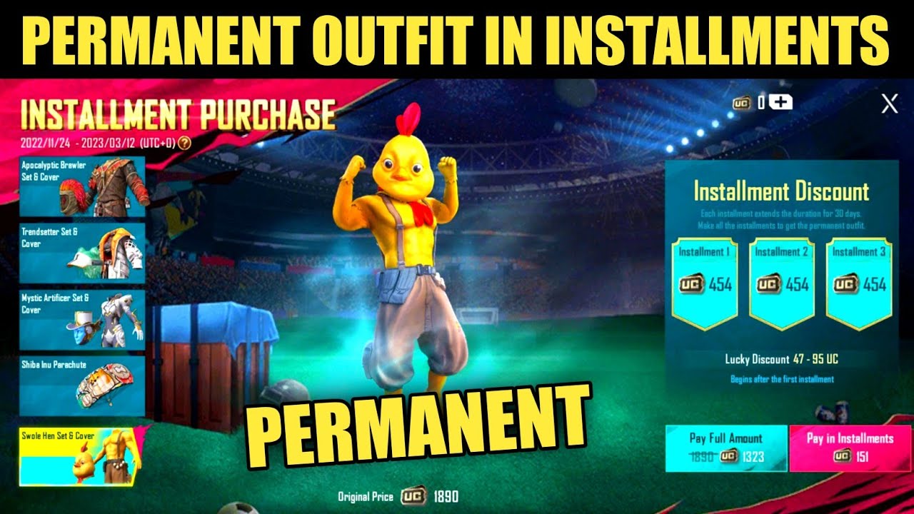 INSTALLMENT PURCHASE NEW EVENT IN PUBG MOBILE || GET PERMANENT OUTFIT IN INSTALLMENT😳