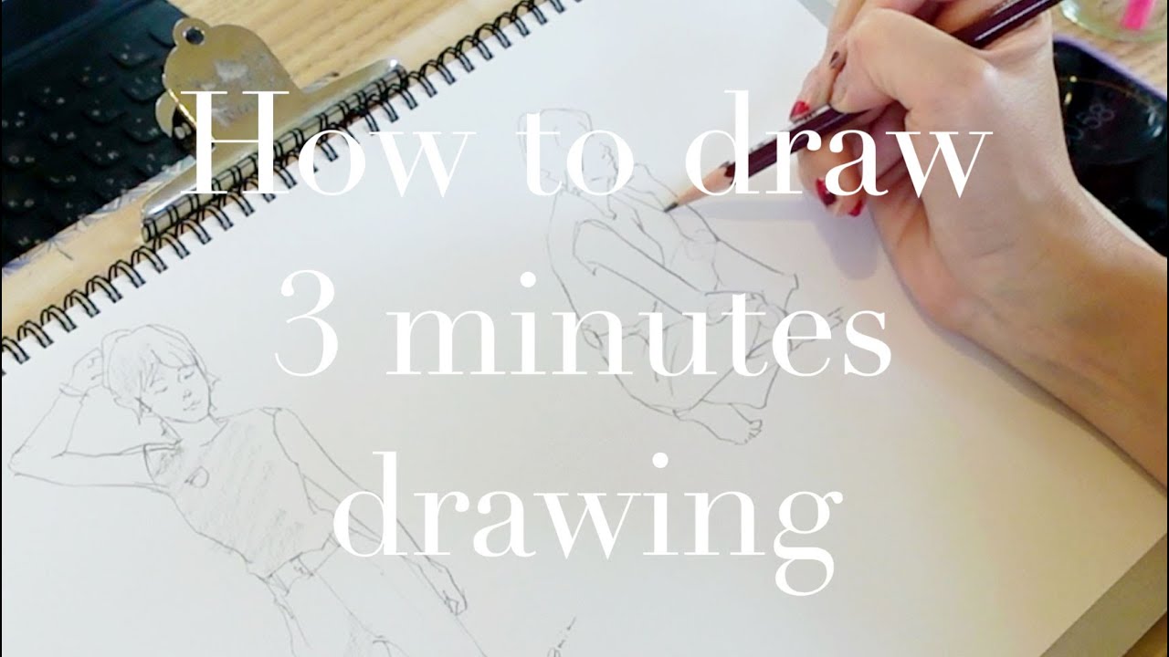【3分クロッキーの描き方】ポーズのポイントも解説| How to draw 3 minutes drawing.