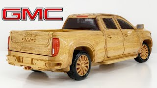 Wood Carving  30 working days to complete the 2023 GMC Sierra 1500 Denali  Woodworking Art