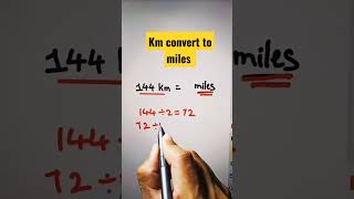 Easy Trick  how kilometres convert to miles