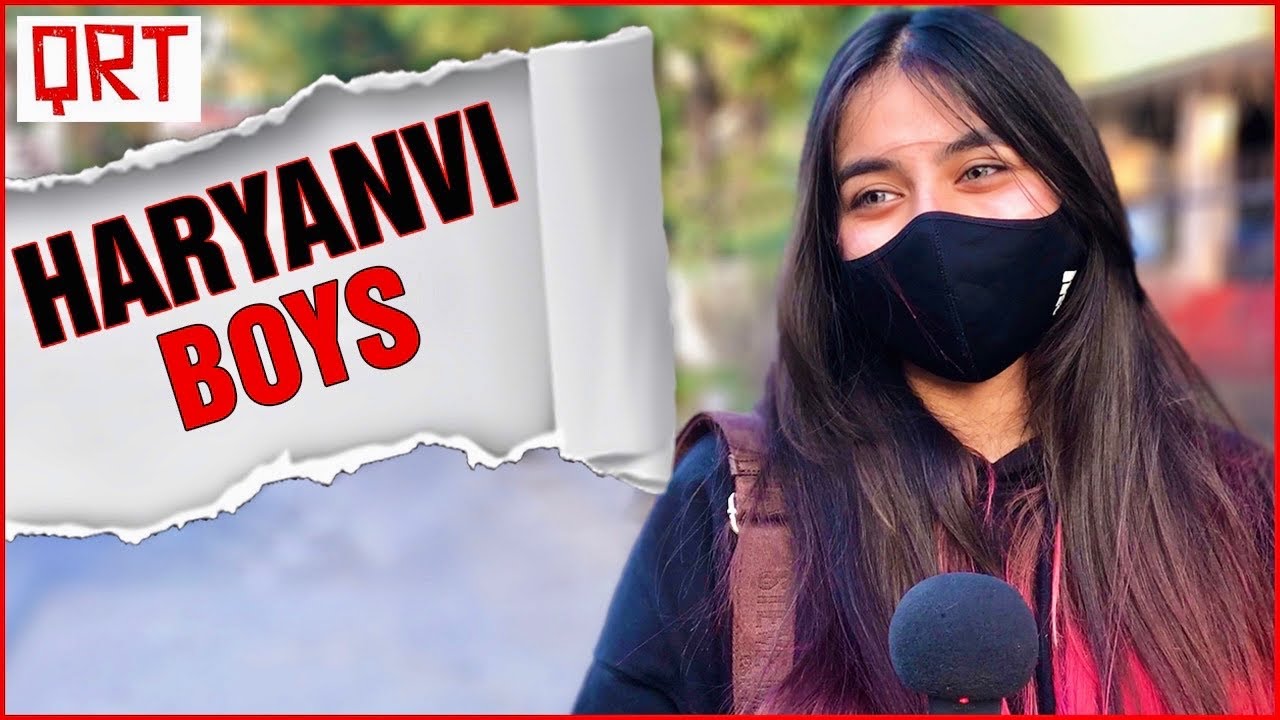 What Do People Think about HARYANA ? | Girls on Haryanvi Desi Boys | GK  Quiz | Quick Reaction Team - YouTube