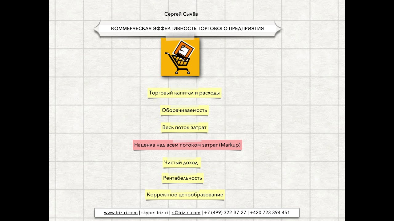 Коммерческая эффективность торгового предприятия