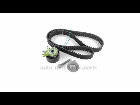 Комплект натягувач + ремінь ГРМ (123z) на Renault Kangoo II 1.5 dCi 2008-> — Gates (Бельгія) - K015578XS, видео 1
