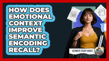 How Does Emotional Context Improve Semantic Encoding Recall? - Ultimate Study Hacks