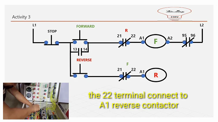 Forward Reverse across the line electrical interlock
