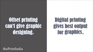 Difference Between Offset And Digital Printing - Offset Vs Digital Printing - thePrintIndia