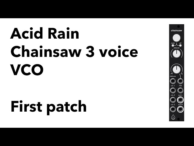 Acid Rain Chainsaw - YouTube
