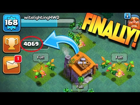 HITTING 4,000 TROPHIES IN THE BUILDER'S BASE! WE FINALLY DID IT! Clash of Clans fortnite battle royale mobile online