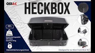 How to Install Menabo Box Mizar 300L| MENABO Mizar for Alcor3 | Menabo Heckträger Heckbox für Alcor3