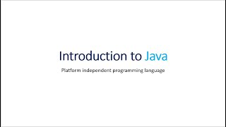 #Java Introduction News