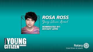 Rosa Ross - Rotary Young Citizen Awards 2025
