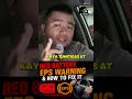 Red Battery & EPS Warning