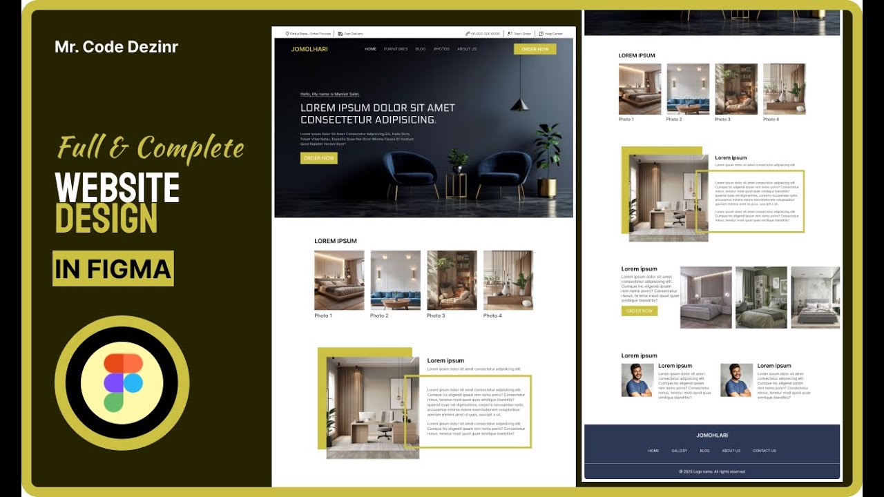 Fully & complete website design in figma | step-by-step tutorial | # ...