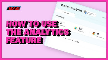 How to use the Analytics Feature