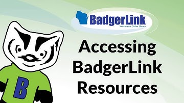 Accessing BadgerLink Resources